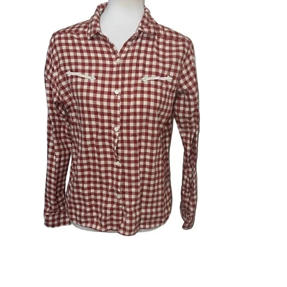 Maison Scotch Mademoiselle | Scotch & Soda Check Plaid Shirt Long Sleeves Sz S